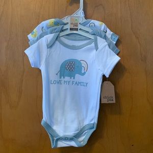 New Set of 3 Chick Pea Onesies 3 - 6 Month Size